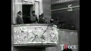 Discorso del Duce Benito Mussolini a Aprilia alla presenza di Rudolf Hess 28 ottobre 1937 [upl. by Nalla]