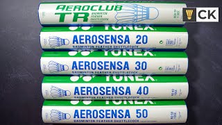 Whats the best Yonex Shuttlecock  Aerosensa vs Aeroclub [upl. by Neenad]