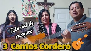 Cantos de CORDERO para Misa 🎼 Letra y Acordes en PDF  Tutorial de Rasgueo Guitarra 🎸 [upl. by Letnuhs]