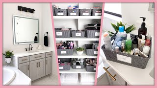 EXTREME Bathroom Organization amp Declutter Satisfying [upl. by Terrag]