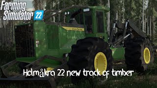 Building a Logging Road in Game with a Caterpillar  Farming Simulator 22 [upl. by Niveek]