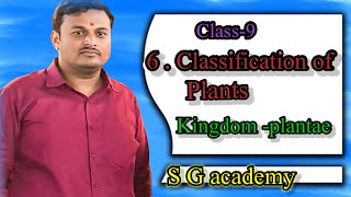 9th Science Classification of plants Kingdom Plantae SG academy [upl. by Avilla516]