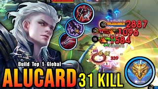 Alucard 31 Kills Insane One Shot Damage Build  Build Top 1 Global Alucard  MLBB [upl. by Rieth134]