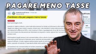 Cambiare Vita Per Pagare Meno Tasse  Reddit Reaction [upl. by Senilec586]