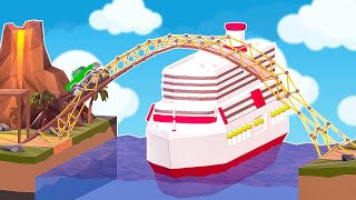 We built this bridge using trigonometry Poly Bridge 2 [upl. by Reinwald]