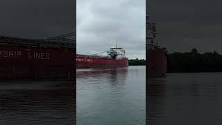 Whitefish Bay Salute shorts boat ship inlandshipping shipping sailing [upl. by Harwill]