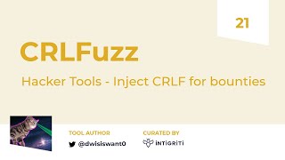 Injecting newlines for bounties CRLFuzz  Hacker Tools [upl. by Notslar804]