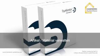 TopKontor Handwerk  Artikel  Material verwalten [upl. by Hirsh585]