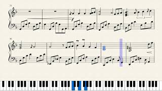 Octopath Traveler  Victors Hollow Piano Sheets [upl. by Sylas]