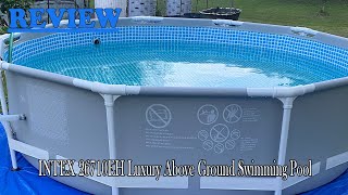 INTEX 12ft x 30in Premium Above Ground Swimming Pool Review  How Is The Quality Of This Pool [upl. by Llerrej290]