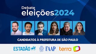 VEJA O DEBATE COMPLETO À PREFEITURA DE SÃO PAULO  ELEIÇÕES 2024  ASSISTA À INTEGRA [upl. by Kloster]