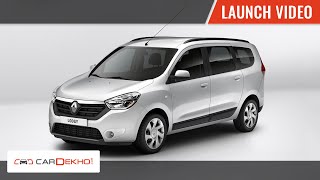 Checkout 2015 Renault Lodgy Launch Video  CarDekhocom [upl. by Enileme]