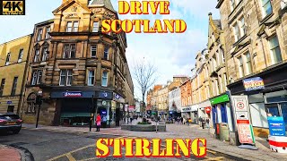 Stirling City  4K Drive Through  Scotland [upl. by Vick]