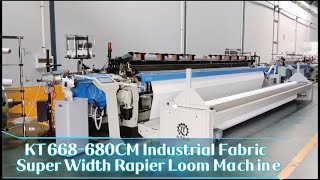 KT668680CM UltraWide Rapier Loom Machine for Technical fabrics [upl. by Oflunra485]