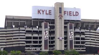 Kyle Field Implosion at Texas AampM University [upl. by Ahsiemak]