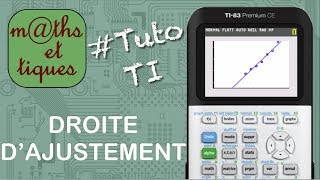 STAT  Afficher la droite dajustement  Tutoriel TI [upl. by Farly]