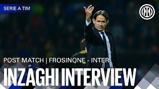 SIMONE INZAGHI INTERVIEW  FROSINONE 05 INTER 🎙️⚫🔵 [upl. by Neville850]