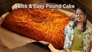 Vanilla Pound Cake Recipe with oil amp Yogurt for Newbies  Naurin Tanzilla Vlog [upl. by Tryck]