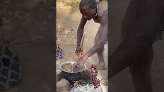 The bushmen people cooking in the bush [upl. by Sherburn607]