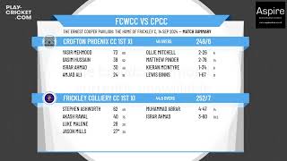 Frickley Colliery CC 1st XI v Crofton Phoenix CC 1st XI [upl. by Ahsoik]