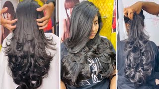 Long Layered Haircut Advance front and back full layer haircut tutorial step bystep for beginners [upl. by Adlar]