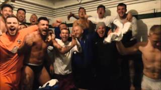 Dressing room celebrations after South Shields clinch promotion [upl. by Eirehc777]