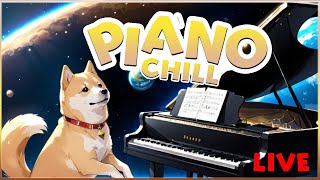 DOGE practices piano songs very chill [upl. by Winnah937]