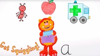 Get Squiggling Alphabet  A B C amp D [upl. by Melquist107]