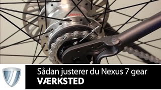 Justering af Shimano Nexus 7 gear [upl. by Heng]