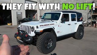 Jeep Wrangler JL 37quot Nitto Trail Grapplers amp Teraflex Nomad Wheels  Stock Height No Lift Ecodiesel [upl. by Aridnere]