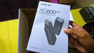 Godox AD200 Pro unboxing in hindi  godox flash for NIkon [upl. by Marissa]