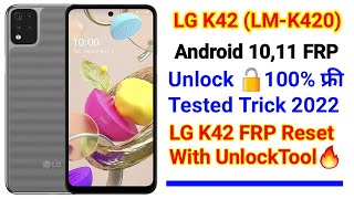 LG K42 FRP Reset With UnlockTool  LMK420 FRP Unlock With Test Point\ LG K42 FRP Reset 100 Tested [upl. by Ericka355]