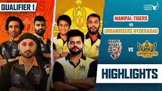 Highlights  Qualifier 1  Manipal Tigers VS Urbanrisers Hyderabad  Legends League cricket 2023 [upl. by Carleton860]