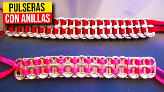 ▶️ CONVIERTE ANILLAS de lata EN LINDAS PULSERAS ◀️ HaunterMake [upl. by Zared]