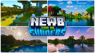 Top 10  Best Newb Shaders For Minecraft Pe 12130  Shaders For Mcpe 121 for Low amp Device [upl. by Naitsirk]