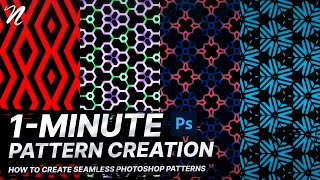 Photoshop Tutorial 1Minute Seamless Patterns by Qehzy [upl. by Custer]