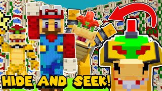 Minecraft Mario Statue HIDE AND SEEK  Nintendo Fun House 18 [upl. by Svirad478]