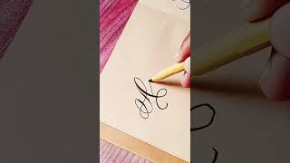 Copperplate Calligraphy Alphabet Alb calligraphy shorts nameart [upl. by Nilsoj]