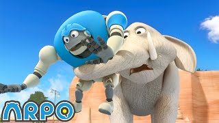 The elephant snatches ARPO at the zoo  ARPO The Robot Classics  Episode Compilation [upl. by Chimene965]