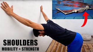 Shoulders routine for swimmers Strength Mobility amp Flexibility [upl. by Dasi]