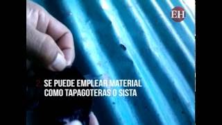 ¿Cómo reparar esas MOLESTAS GOTERAS en un techo de zinc [upl. by Yelrehs]