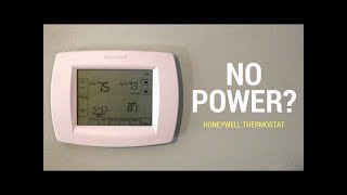 Honeywell Furnace or Air Conditioner Thermostat Blank display 3 reasons Why [upl. by Catina841]