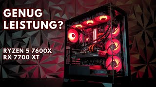 GamingPC Ryzen 5 7600X RX 7700 XT Corsair DDR5 32GB  Genug Leistung für aktuelle Spiele [upl. by Lucinda11]