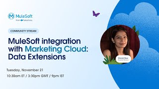 MuleSoft integration with Marketing Cloud Data Extensions and Journeys [upl. by Durstin707]