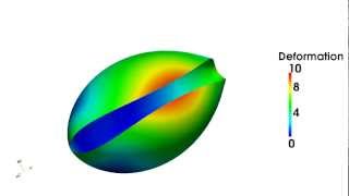 Geometrically nonlinear meshfree thinshell analysis [upl. by Arerrac]