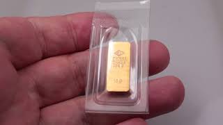 DEGUSSA 10 gram Gold Bar [upl. by Cadell403]