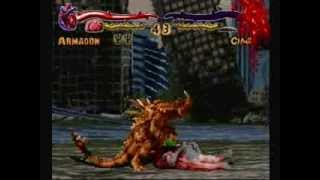 Primal Rage PS1  Armadon Arcade Run [upl. by Arabelle]