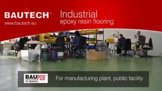 Industrial epoxy resin flooring Baupox® TL  BAUTECH [upl. by Kendrah]