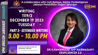 SPM 2023 11192 WRITING PART 3 EXTENDED WRITING [upl. by Acissey]