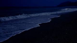 Olas del mar en la noche para dormir  relajacion natural 1080PHD [upl. by Isacco]